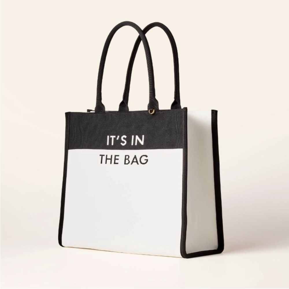 Colorblock Knit Tote Bag - kate spade new york x Target White/Black